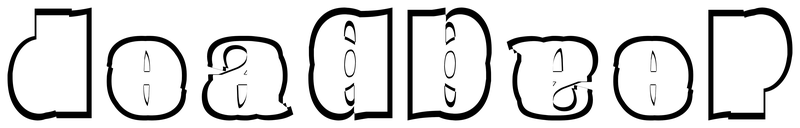 Ambigram for deadbeef in Bastion 